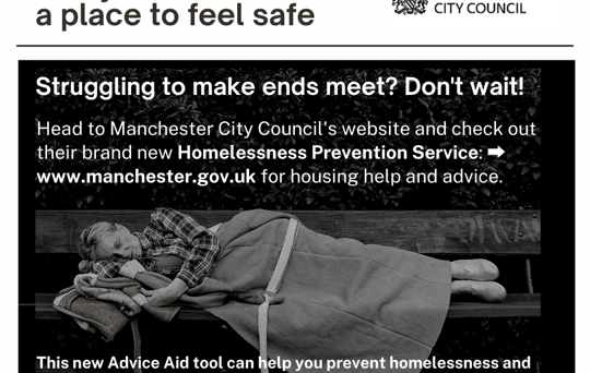 Manchester's New Homelessness Prevention Advice Service