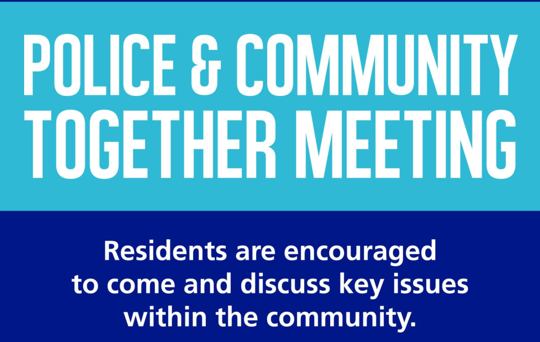 Police and Community Together Meeting in Moss Side