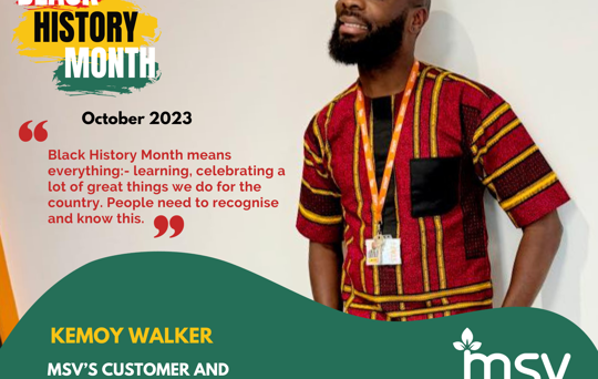 Celebrating the leadership, talent and impact of MSV's customer and Youth Ambassador Kemoy Walker