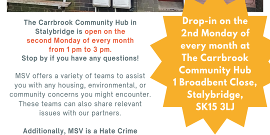 Carrbrook Community Drop In - February
